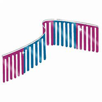 Purple/Blue Finger String Pennants