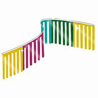 Gold Purple Turquoise Green Finger String Pennants