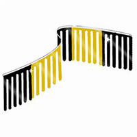 Black/Gold Finger String Pennants