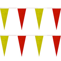 Red/Yellow String Icicle Pennants