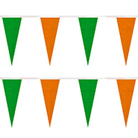Green/Orange String Icicle Pennants