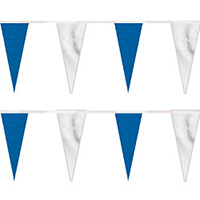 Blue/White String Icicle Pennants