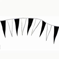 Black and White Icicle String Pennants