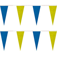 Blue/Yellow String Icicle Pennants