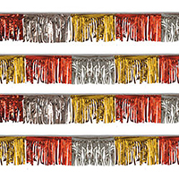 Red/Silver/Gold Starburst String Pennants