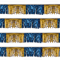 Blue/Gold Starburst String Pennants, FBPP0000009750
