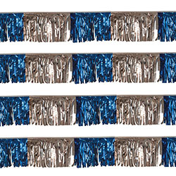 Blue/Silver Starburst String Pennants, FBPP0000013324