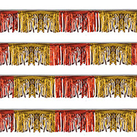 Red/Gold Starburst String Pennants