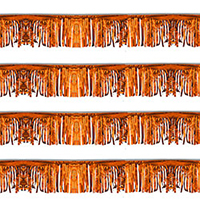 Orange Starburst String Pennants