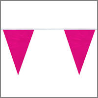 Solid Color Pink String Pennants