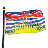 British Columbia Nylon Flag, FBPP0000013916