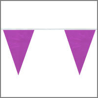 Solid Color Purple String Pennants