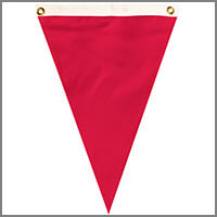 Colorful Single Pennant Flags