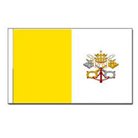 Vatican City Flag with Pole Hem, RPAPA23PH