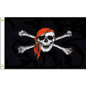 Jolly Roger Red Bandana Flag, RUFFJOLLY1218
