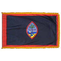 Guam Fringed Flag with Pole Hem (U.S. Territory)
