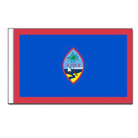 Guam Flag with Pole Hem (U.S. Territory)