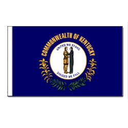 Kentucky Flag with Pole Hem, FBPP0000010817