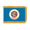Minnesota Fringed Flag with Pole Hem