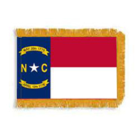 North Carolina Fringed Flag with Pole Hem, SNC35PHF
