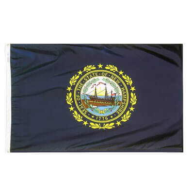 New Hampshire State Flag, SNH1218F
