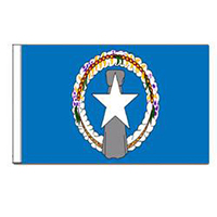 Northern Marianas Flag with Pole Hem (U.S. Territory)