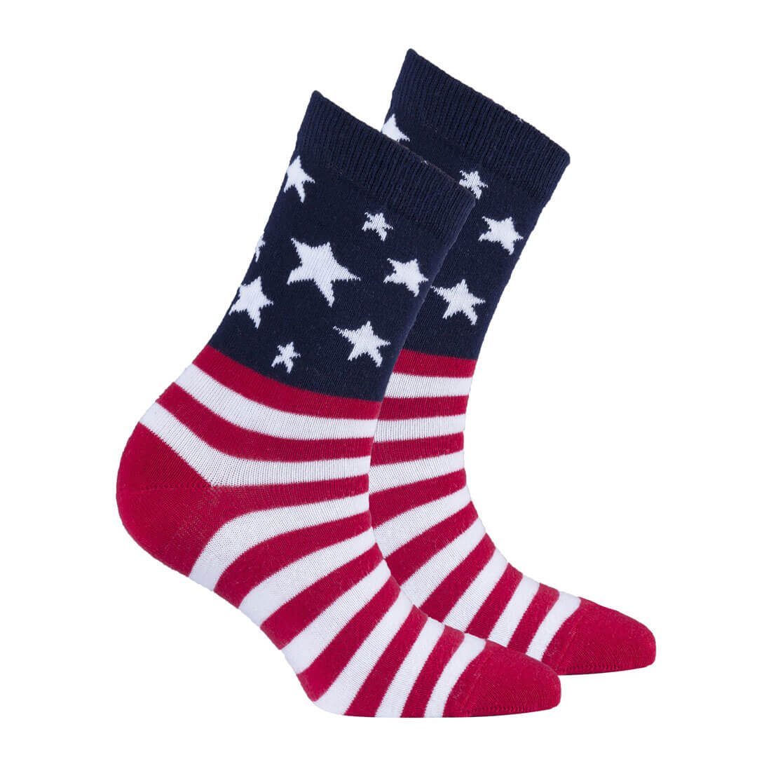 USA Flag Stars Womens Crew