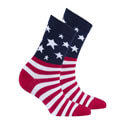 USA Flag Stars Womens Crew Socks, SNS4066