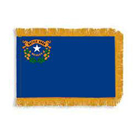 Nevada Fringed Flag with Pole Hem