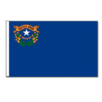 Nevada Flag with Pole Hem