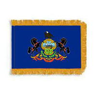 Pennsylvania Fringed Flag with Pole Hem