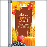 Fall Street Pole Banners