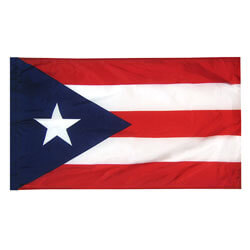 Puerto Rico Flag with Pole Hem (U.S. Territory), FBPP0000012670