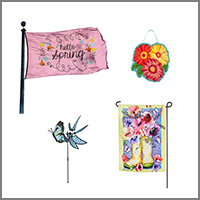 Spring Banners and Flags for home or garden