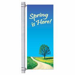 Spring Road Street Pole Banner | FlagandBanner.com