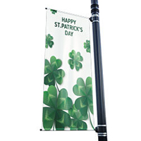 St. Pat's Clover Street Pole Banner