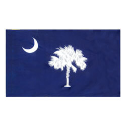 South Carolina Flag with Pole Hem, FBPP0000012213