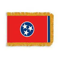Tennessee Fringed Flag with Pole Hem