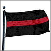 Thin Blue Line Flags and 6 More Service Colors