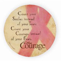 Pink Ribbon Courage Coasters