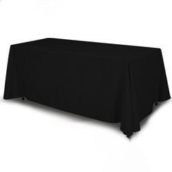 Black Table Throw for 6 ft. Table, TT6BLK