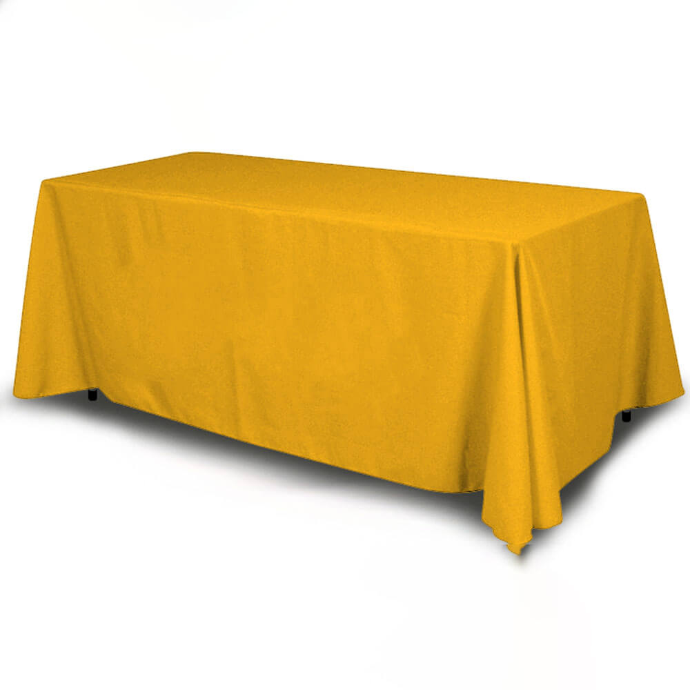 Yellow Table Throw for 6 ft. Table (155 Denier Polyester