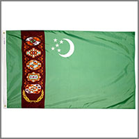 Turkmenistan Flags
