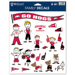 Arkansas Razorbacks Family Decals, WINC37646013