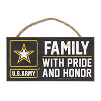 Army Family Wood Sign