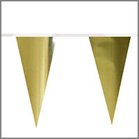Solid Color Yellow and Gold String Pennants